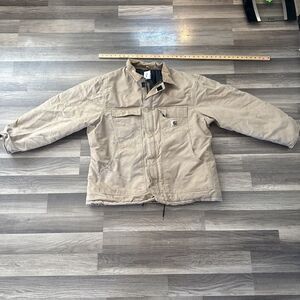 Vintage Carhartt Duck Jacket Men’s Sz XL Made In USA Brown Coat Work Wear